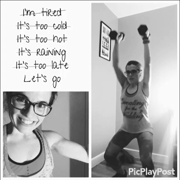 Squated shoulder lifts, and a little flex action, from week 4